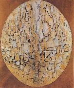 Piet Mondrian Oval Compositon oil painting reproduction